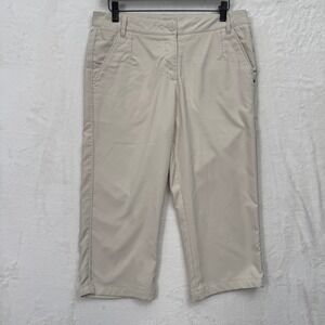 Puma Golf Capris Womens 10 Beige SportLifestyle Cropped Performance Pants